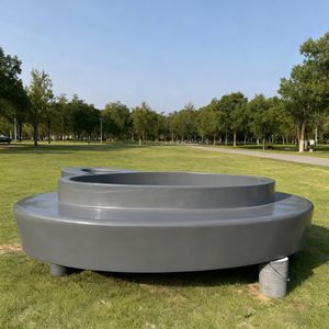 Chaise <span class=keywords><strong>de</strong></span> jardin en FRP résistante aux intempéries B78 |   <span class=keywords><strong>Banc</strong></span> <span class=keywords><strong>de</strong></span> jardin décoratif moderne, pot <span class=keywords><strong>de</strong></span> fleurs pour patio, balcon, bord <span class=keywords><strong>de</strong></span> piscine - Product Image 1