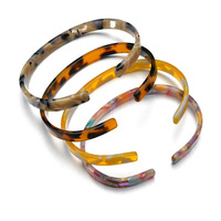 Bracelet à manchette en acrylique, nouveau Design, longueur 2019 CM, Bracelet de couleur léopard, d'imitation tortue, en acrylique, offre spéciale, 0.6