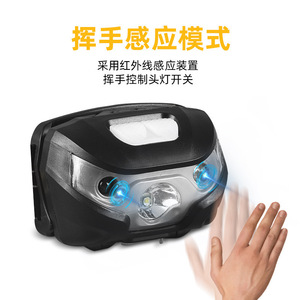 Headlamp LED Headband Mounted Lightweight <b>Sensor</b> Activated Outdoor Camping Hiking Fishing <b>Light</b> - Product Image 3