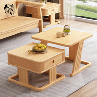Mesa de centro de madera de diseño moderno para sala de estar, precio mayorista barato de China, personalizable, gran stock listo para enviar.