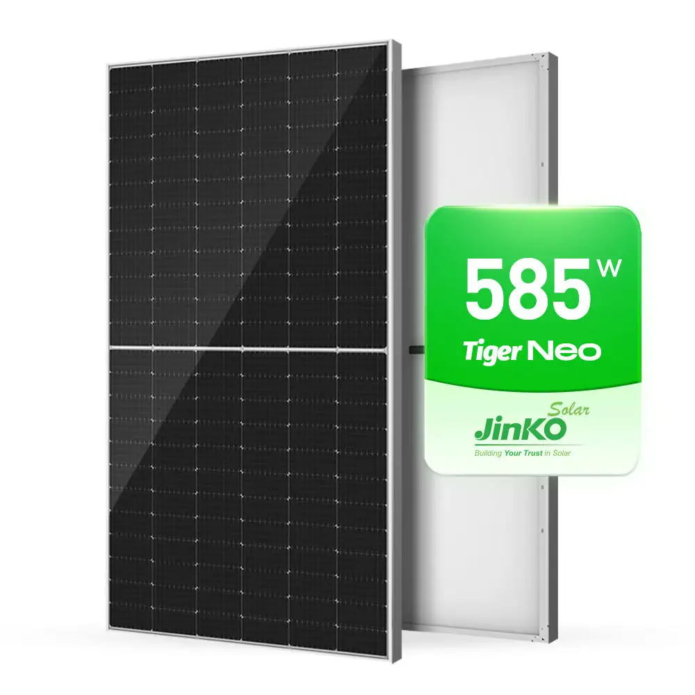 Jinko Tiger Neo N-Type Solar Panel Price 545W 550W 575W 580W 600W 480 550 Watt N Type Monocrystalline Silicon Solar Panels