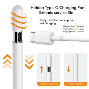Stylet capacitif actif pour <span class=keywords><strong>iPad</strong></span> avec rejet de la paume, magnétique, sans fil, rechargeable, pointe remplaçable, OEM, compatible APP, certifié CE, 16,5 cm - Product Image 3