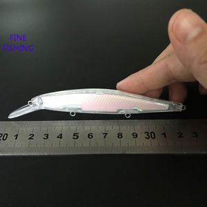 Leurre de pêche non peint, Crankbait vierge, leurre méné artificiel, corps d'appât 5 pouces 2/5 OZ 8286 # CN;JIA Fine 6MM 10 - Product Image 4