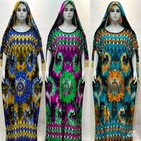 Nouvelle Robe Caftan en Coton Imprimé Double Face Grande Taille pour Femmes, Motif Tendance, Élégante, Boubou Africain Dashiki