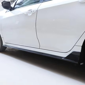 ชุดแต่งสเกิร์ตข้างรถยนต์ ป้องกันรอยขีดข่วน สำหรับ Honda Civic รุ่นที่ 10 ปี 2016 2017 2018 2019 2020 - Product Image 4