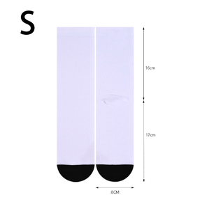 2025 फैशन सफेद मुद्रण कोई मोक इन-स्टॉक मोजे - Product Image 3