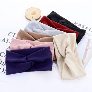 Automne et hiver bandeau en tissu <span class=keywords><strong>court</strong></span> coupe-vent haute élasticité bandeau bébé accessoires en gros bandeau élastique à larges bords - Product Image 1