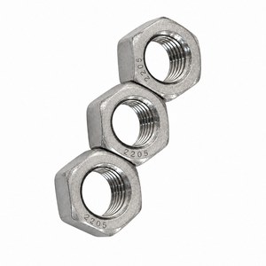 Écrou hexagonal en acier inoxydable duplex 2205 conforme ASME B18.2.2, certifié ANSI et RoHS, pour applications d'assemblage industriel – Fourniture directe usine - Product Image 1