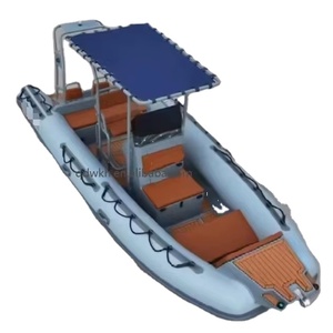 Barco inflable alemán de PVC de 20 pies con techo rígido de aluminio serie 580 bote rígido para surf carreras remo pesca en <span class=keywords><strong>lagos</strong></span> - Product Image 3