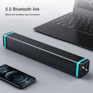 Pequeño altavoz portátil Blue tooth 5,0 inalámbrico RGB 6W 600mAh PC Computer Gaming Gadgets Laptop escritorio Hifi altavoz - Product Image 3
