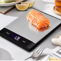 Timbangan Dapur Elektronik Multifungsi dengan Logo Kustom, Bahan Stainless Steel, Layar Digital, dan Baki Logam
