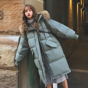 Abrigos de <span class=keywords><strong>moda</strong></span> <span class=keywords><strong>urbana</strong></span> para <span class=keywords><strong>mujer</strong></span>, abrigos sueltos de longitud media, chaqueta acolchada de algodón para invierno, <span class=keywords><strong>2022</strong></span> - Product Image 4