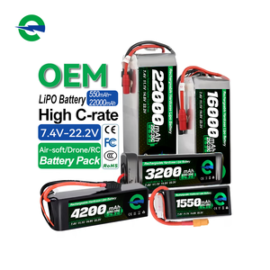 OVONIC 3S Lipo RC accu 80C 5200mAh 11.1v Lipo accu met EC5 stekker hardcase voor RC Car Monster Truck RC Truggy Buggy RC Truck Hobby (2 stuks
