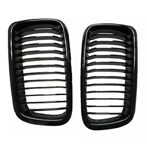 Calandre avant BMW Série 7 E38 en plastique ABS noir brillant, pièce de rechange pour pare-chocs A-E38-L - Product Image 2