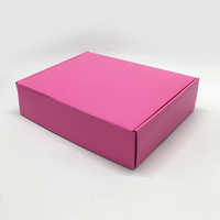Boîte d'emballage en carton ondulé personnalisé, boîte de livraison pour la courrier, Costume, vêtements, robe, cadeau en papier de luxe, avec impression, rose mat