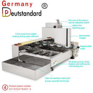 自動ドーナツ製造機フライヤー付き4列ミニドーナツメーカー - Product Image 6