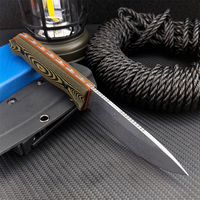 Cuchillo de Caza de Hoja Fija BM15002, Acero 8CR13MOV, Mango G10, Cuchillo de Supervivencia para Exteriores, Venta al Por Mayor, Suministro Directo de Fábrica