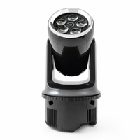 Projecteur LED mobile 120W avec laser 150mW, 5x15W LED RGBW et rotation Z infinie, effet DMX DJ pour soirée en boîte de nuit
