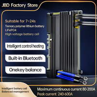 JBD Smart BMS 7S-24S Build-in BT 3.2V LFP 3.7V NMC 24V 36V BMS Lifepo4 16S 48V with UART Heating for Electric Bikes