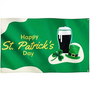 Runesol St Patrick's Day Irish Leprechaun <strong>Flag</strong> 3x5ft Waterproof Polyester <strong>Funny</strong> Design for Garden Bar Pub Party Decor - Product Image 3