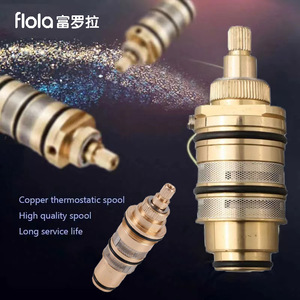 Cartucho de Válvula Termostática de Cobre para Control de Temperatura Doméstico, Comercio Transfronterizo, Mezclador de Agua Fría y Caliente - Product Image 1