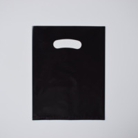 Sac cadeau découpé avec poignée, impression personnalisée, poignée ovale, plusieurs spécifications, sac de transport coloré en LDPE, design varié