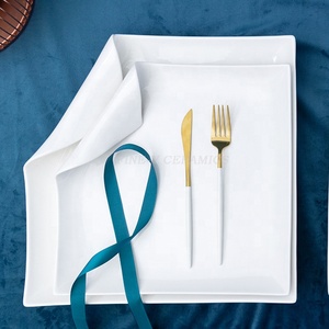 Custom Eco Friendly Material Unique Roll Edge Handmade Fine Royal Porcelain Tableware Restaurant <strong>Tapas</strong> <strong>Plate</strong> Serving Dish - Product Image 2