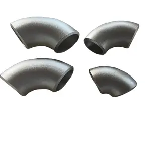 Metal Fitting 90 Degree Black Paint Seamless Stainless Steel Elbow Butt Stainless Welded Elbow Long Elbow Good Quality