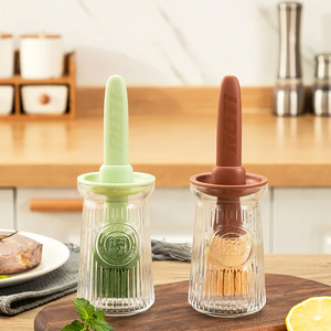 Silicone Oil Brush Temperature Resistant Oil Bottle Baking Pancake Barbecue Cooking Olive Oil <b>BBQ</b> Grilling Kitchen Gadget - Product Image 3