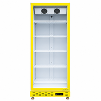 Vitrine réfrigérée verticale de qualité supérieure pour boissons, réfrigérateur commercial à porte vitrée pour supermarché, présentoir de boissons