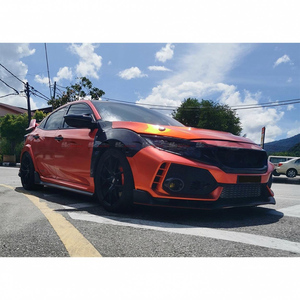 ช่องระบายอากาศคาร์บอนไฟเบอร์สำหรับข้างตัวถังรถยนต์ FK8 Type R Si ปี 2017-2020 สีดำ รับประกัน 1 ปี - Product Image 5