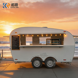Remolque de Comida Caliente Personalizado <span class=keywords><strong>con</strong></span> Lámpara de Calor Única, Remolque Móvil para Concesiones - Product Image 6