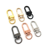 1.2cm * 3.3cm rotatif en alliage de Zinc métal homard fermoirs à la main porte-clés bricolage sac accrocher pendentifs résultats de bijoux
