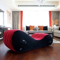 Canapé gonflable rouge sexy Dr Lee sur mesure au prix d'usine avec housse en flocage, modèle de chaise Tantra 002 pour la décoration du salon