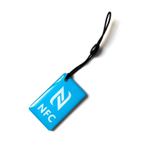 Étiquette d'identification de code QR pour animaux de compagnie RFID étanche personnalisée étiquette d'identification de chien en époxy intelligent NFC avec anneau en métal