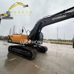 Hyundai 220 original de Corea, excavadora usada de tamaño medio de 22 toneladas, núcleo de motor de operación oriental de gran potencia que satisface diferentes necesidades - Product Image 3