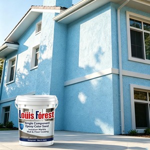 Wholesale Epoxy Color Sand Stone Effect Coating Sunproof Wear Resistant Wall Paint For Residential Exterior Decoration