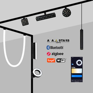 <span class=keywords><strong>Rail</strong></span> de suspension magnétique à LED <span class=keywords><strong>pour</strong></span> projecteurs LED, autonomie de 60/48V, blanc ou noir, <span class=keywords><strong>plafond</strong></span> encastré - Product Image 3