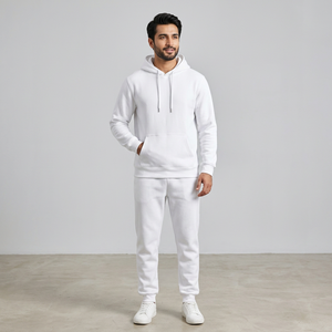 Conjuntos Deportivos Casuales Unisex de Alta Calidad, Sudaderas con Capucha y Pantalones de Chándal con Estampado Personalizado en V para Hombre y Mujer - Product Image 1