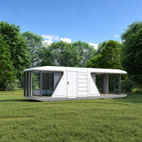 Maison capsule de luxe moderne B7, facilement assemblable, structure en acier, bureau extérieur, pièce préfabriquée, intérieur personnalisable