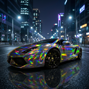 Sailstars Rainbow Chrome Color Change Bling Bling Crystal Self-adhesive Single Use <b>Vinyl</b> Film for Car <b>Wrap</b> Bubble-Free 1.52x17m - Product Image 3