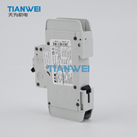 Disjoncteur miniature EATON FAZ-C4/1-NA 1P+N 4A Courbe C pour rail DIN, avec petite bobine solénoïde, contrôle moteur, protection contre les surcharges et les courts-circuits