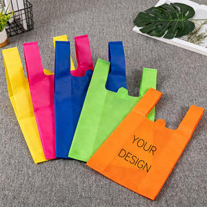 Sac fourre-tout réutilisable en non-tissé avec logo personnalisé |   Sac de courses écologique et recyclable pour les magasins et la vente en gros - Product Image 3