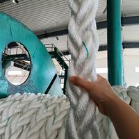 Corde en polyester à 8 brins de 64 mm, résistante à la corrosion, solide et fiable, pour remorque de bateau, autres fournitures marines, corde d'amarrage