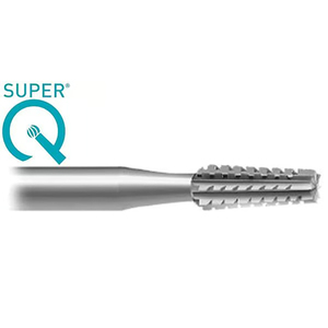 SUPER Q 38 Cylinder Tapered Cross Cut Bur 2.35mm Shank <b>Tool</b> Steel 6Pcs Jewellery Rotary Bur for Tight Space Contouring - Product Image 1
