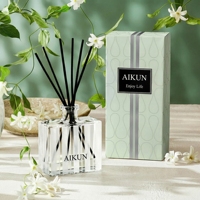 Diffuseur à bâtonnets Aikun en verre transparent épais, parfum Océan, 150 ml, formule IP16, coffret cadeau pour salon