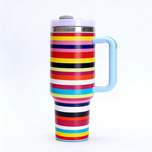 Vaso Térmico con Asa y Diseño de la Bandera de Estados Unidos con el Capitán <span class=keywords><strong>John</strong></span>, para Niños Transgénero, de Acero Inoxidable de 40 oz, con Tapa Reutilizable - Product Image 2