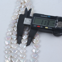 11*11mm perles de perles d'eau douce de culture en forme de coeur perles baroques en vrac pour la fabrication de bijoux perles de perles naturelles