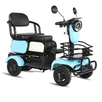 Quadricycle électrique pliable 2+1 places Hollday 800W 60V à prix avantageux, idéal pour transporter les enfants, écologique