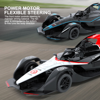 MZToys YY2043 Voiture RC 2.4G à l'échelle 1/10, direction flexible en plastique, véhicule de course sportif télécommandé haute vitesse pour enfants